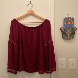 Flowy Plum Blouse